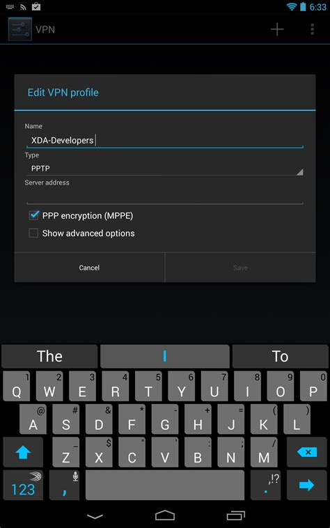 vpn android settings